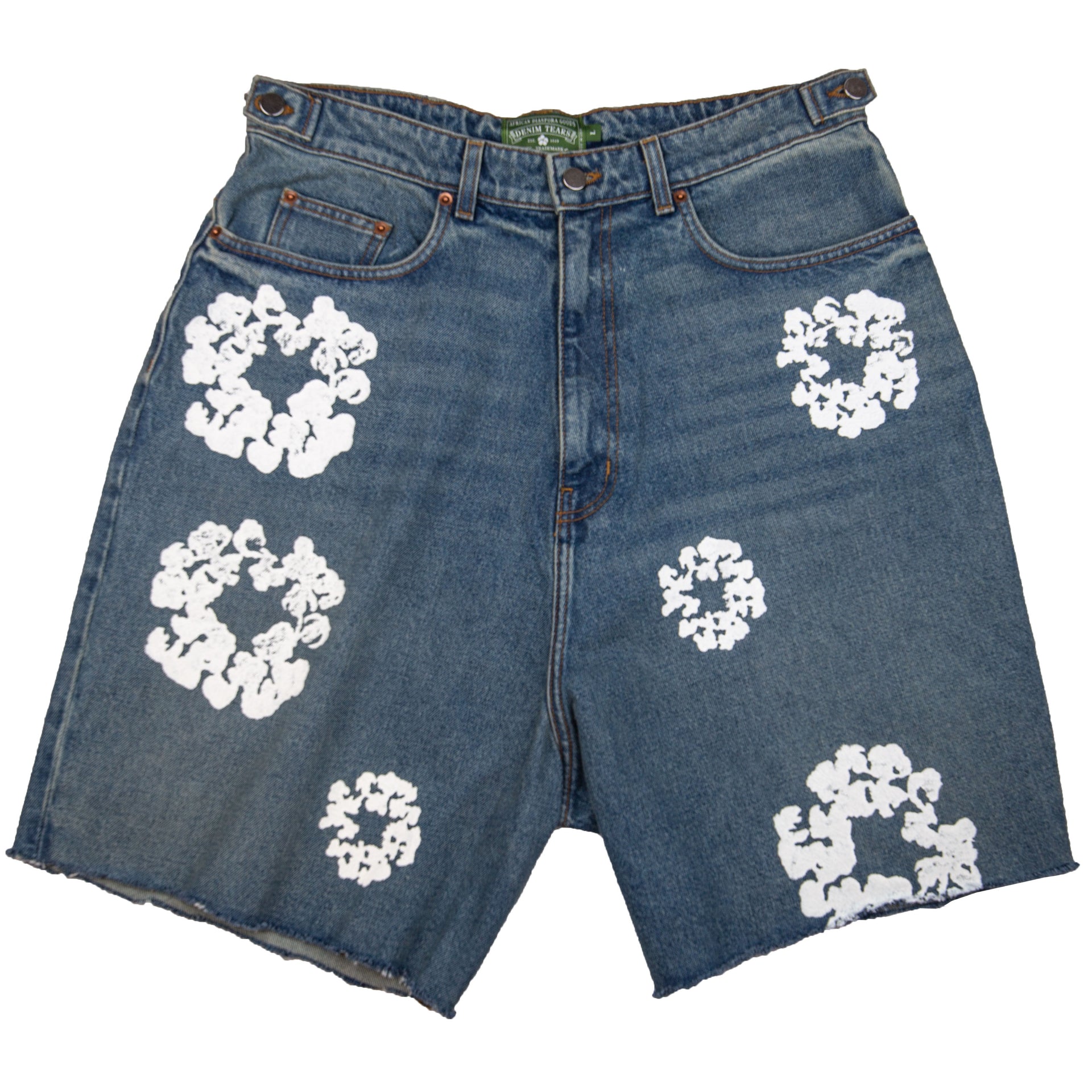 Denim Tears Blue Denim Wreath Shorts