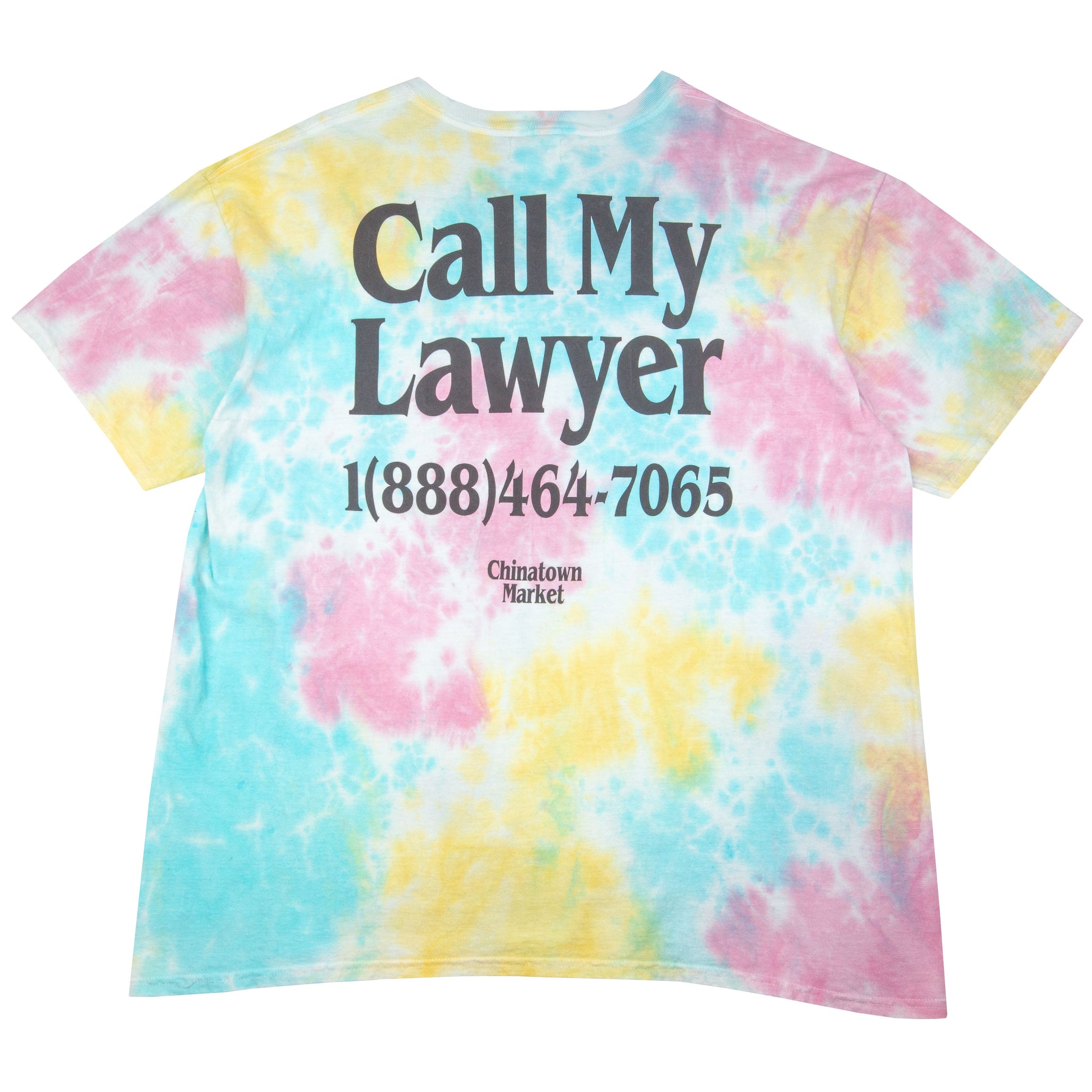 Chinatown Market Tie Dyed Call My Lawyer Tee PRE-OWNED