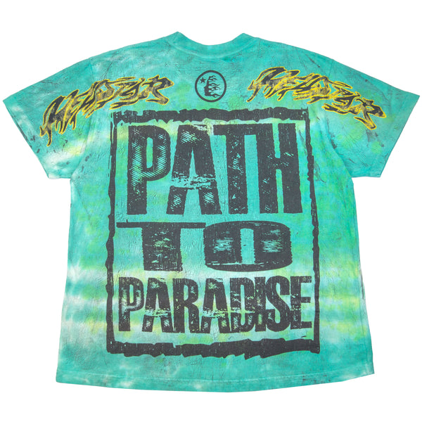 Hellstar Green Tie Dyed Skull Complexcon Tee