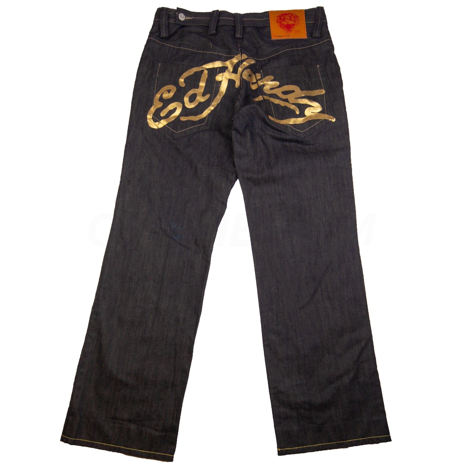 Vintage Black Ed Hardy Foil Denim (2000's)