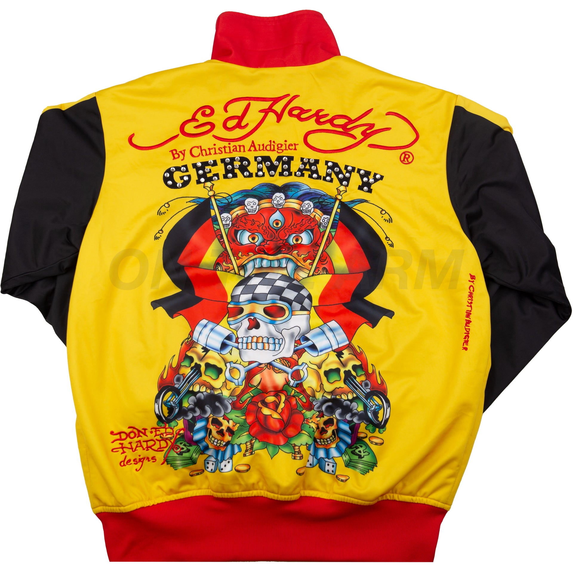 Vintage Yellow Ed Hardy Germany Jacket