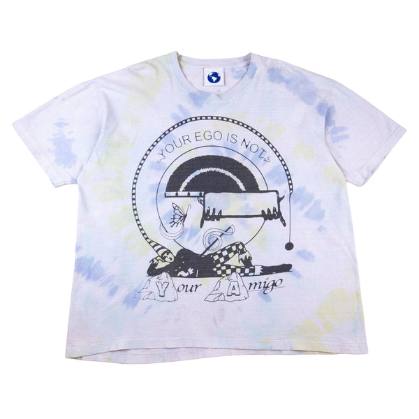 Online Ceramics Blue Tie Dye Your Ego Is Not Your Amigo Tee PRE-OWNED