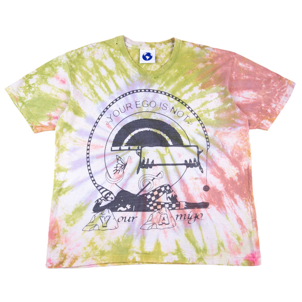 Online Ceramics Green Tie Dye Your Ego Is Not Your Amigo Tee PRE-OWNED
