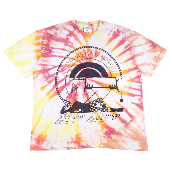 Online Ceramics Red Tie Dye Your Ego Is Not Your Amigo Tee PRE-OWNED