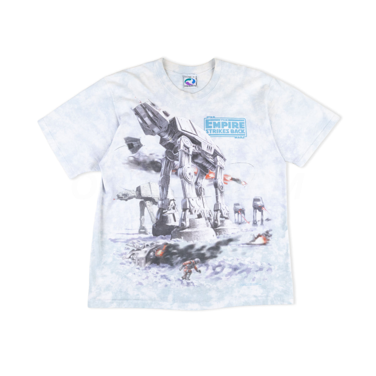 Vintage Dyed Star Wars Liquid Blue Empire Strikes Back Tee (1990's)