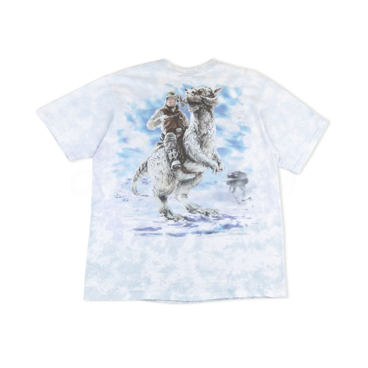 Vintage Dyed Star Wars Liquid Blue Empire Strikes Back Tee (1990's)