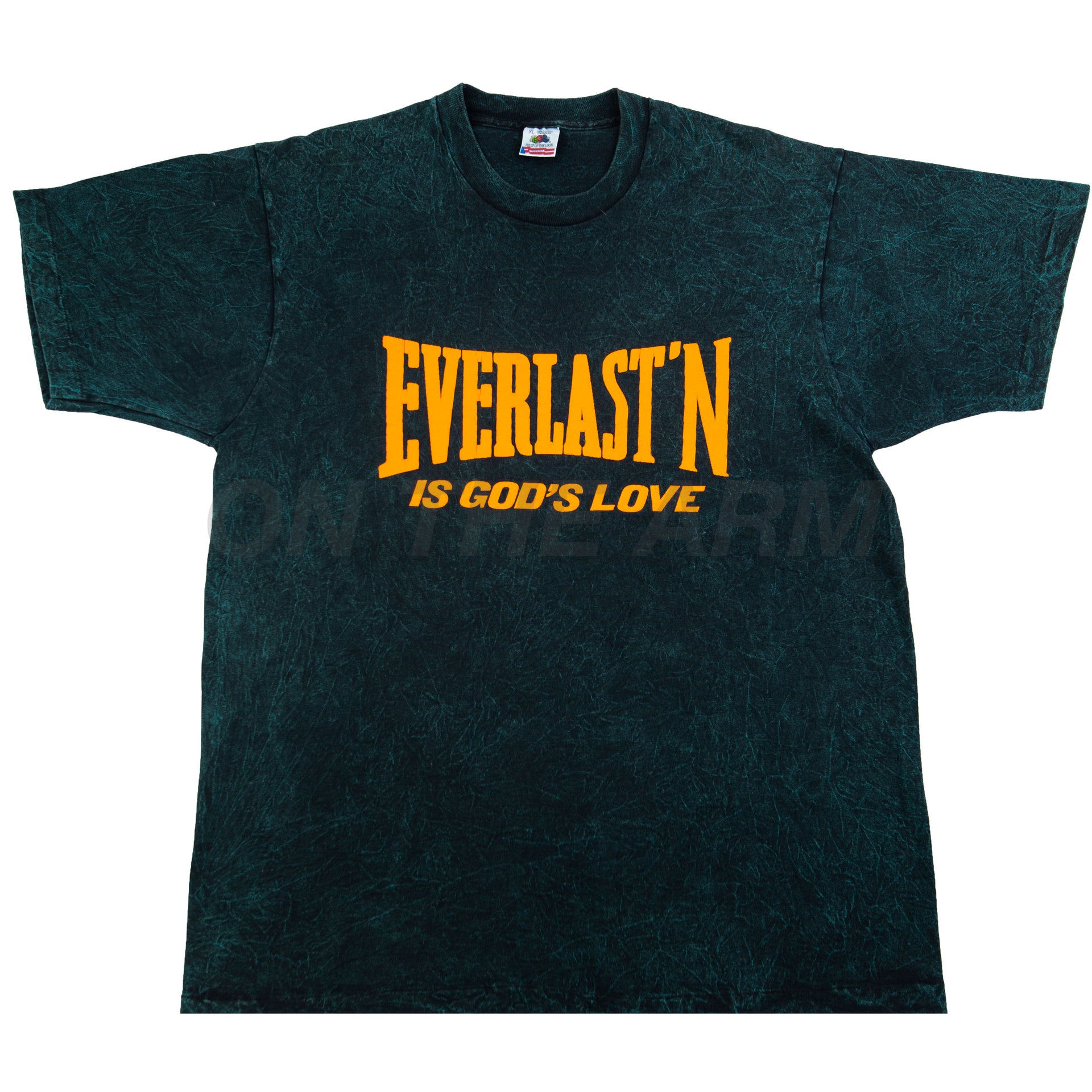 Vintage Green Washed Everlast'n God's Love Tee (1990's)