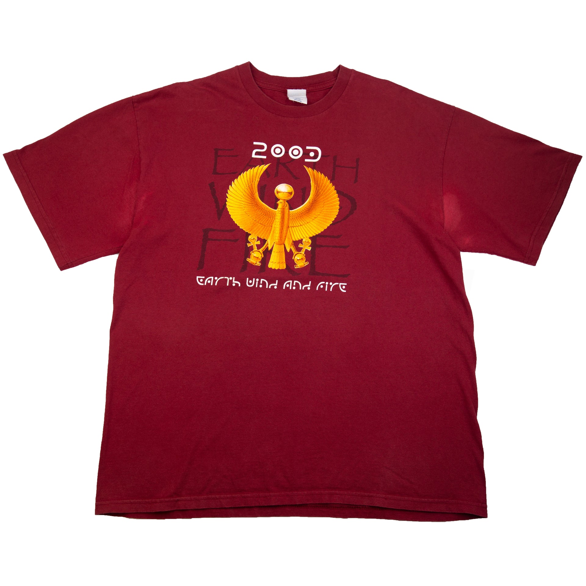 Vintage Burgundy Earth, Wind, & Fire Tee (2003)