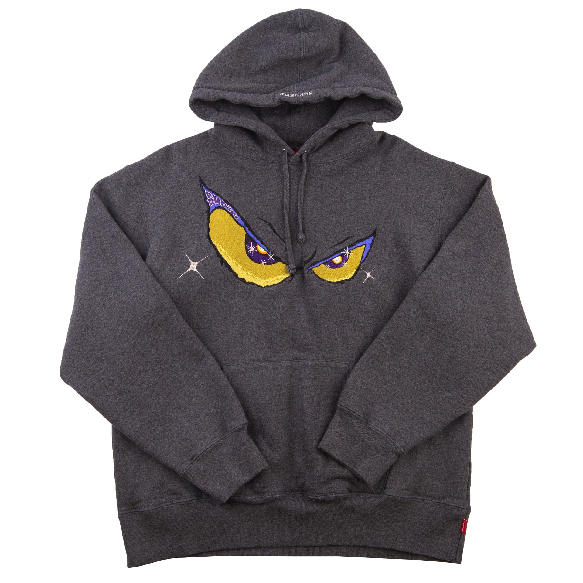 Supreme Dark Grey Eyes Hoodie PRE-OWNED