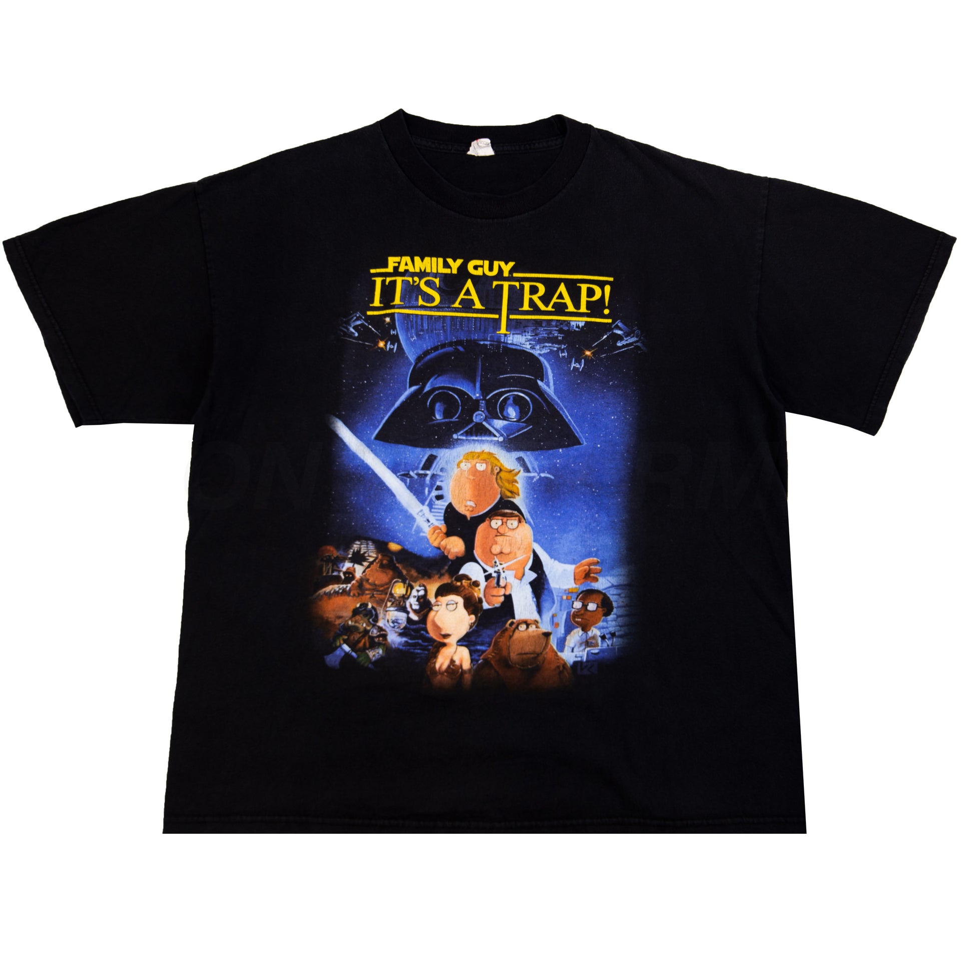 Vintage Black Family Guy Star Wars Tee (2000's)