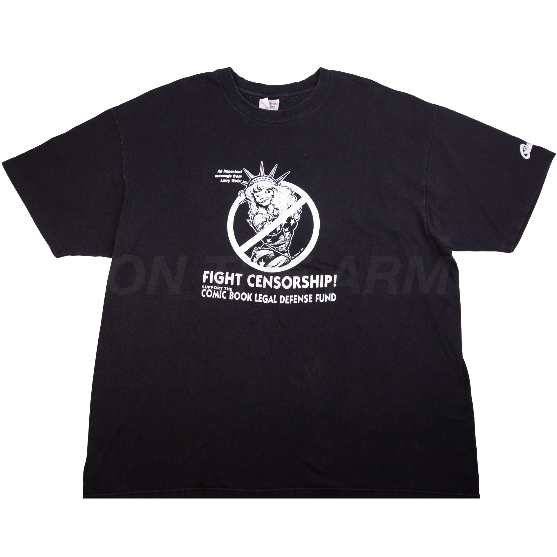 Vintage Black Fight Censorship Tee (1993)
