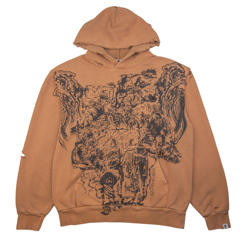 Warren Lotas Brown Final Frontier Hoodie PRE-OWNED