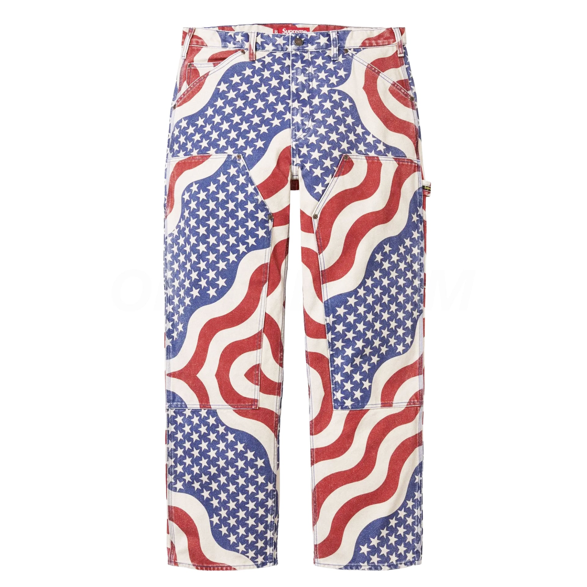 Supreme Flag Double Knee Painter Denim Pants