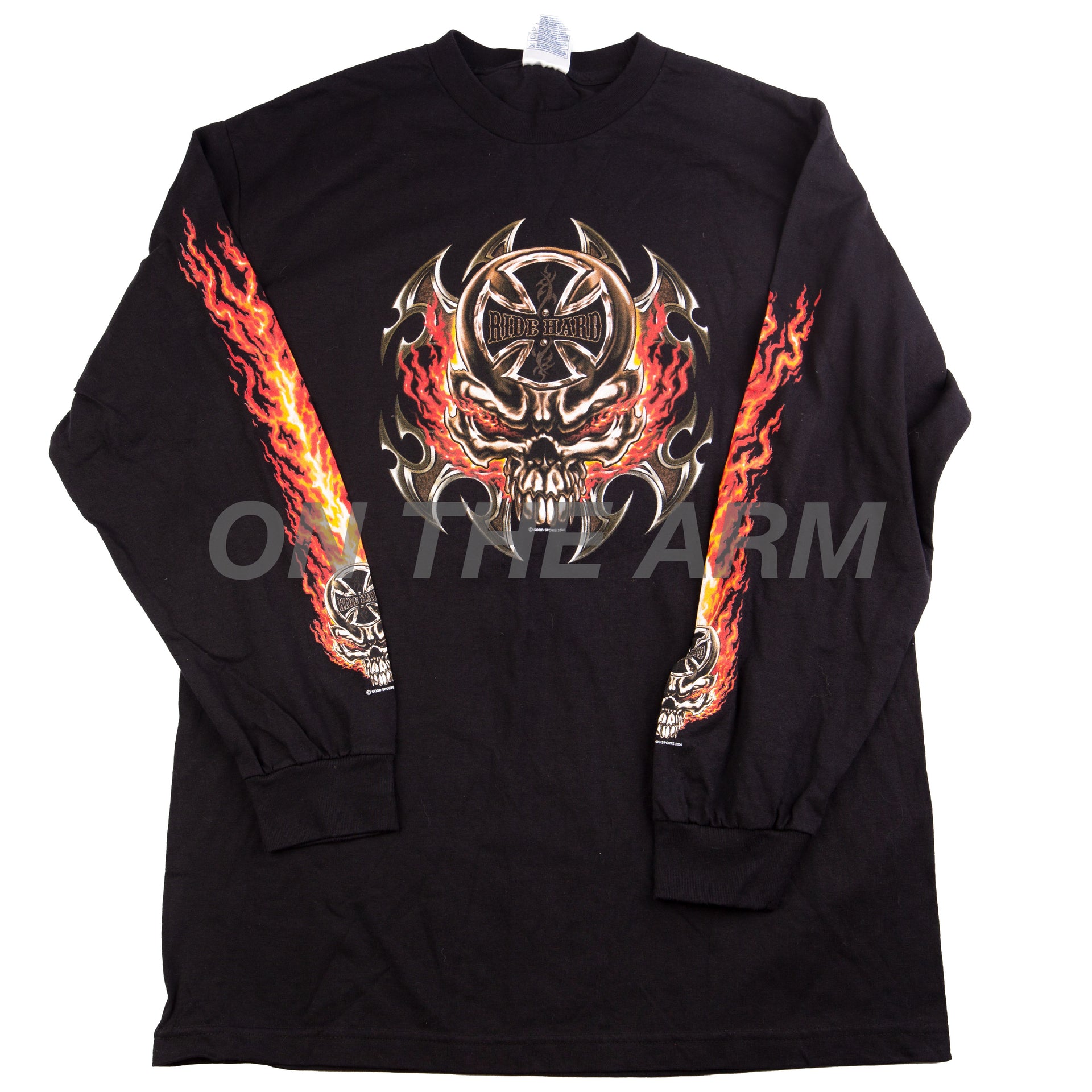 Vintage Black Sturgis Skull Flames L/S (2004)
