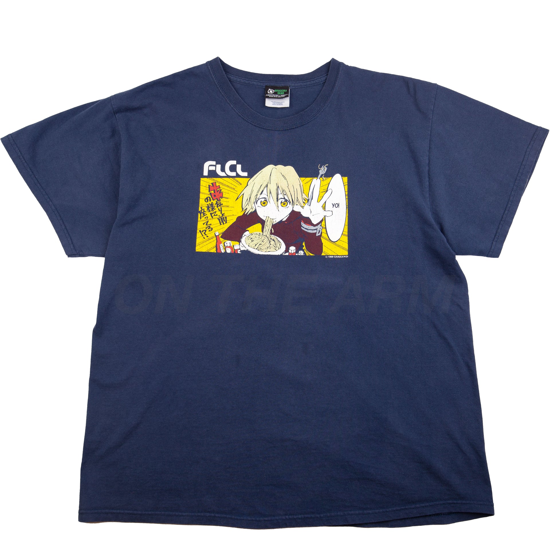 Vintage Navy FLCL Fooley Cooley Slurp Tee (1999)