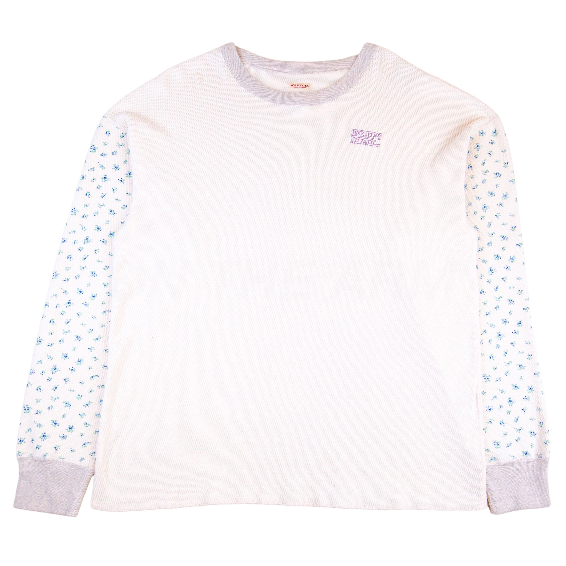 Kapital Blue Waffle Jersey Thermal