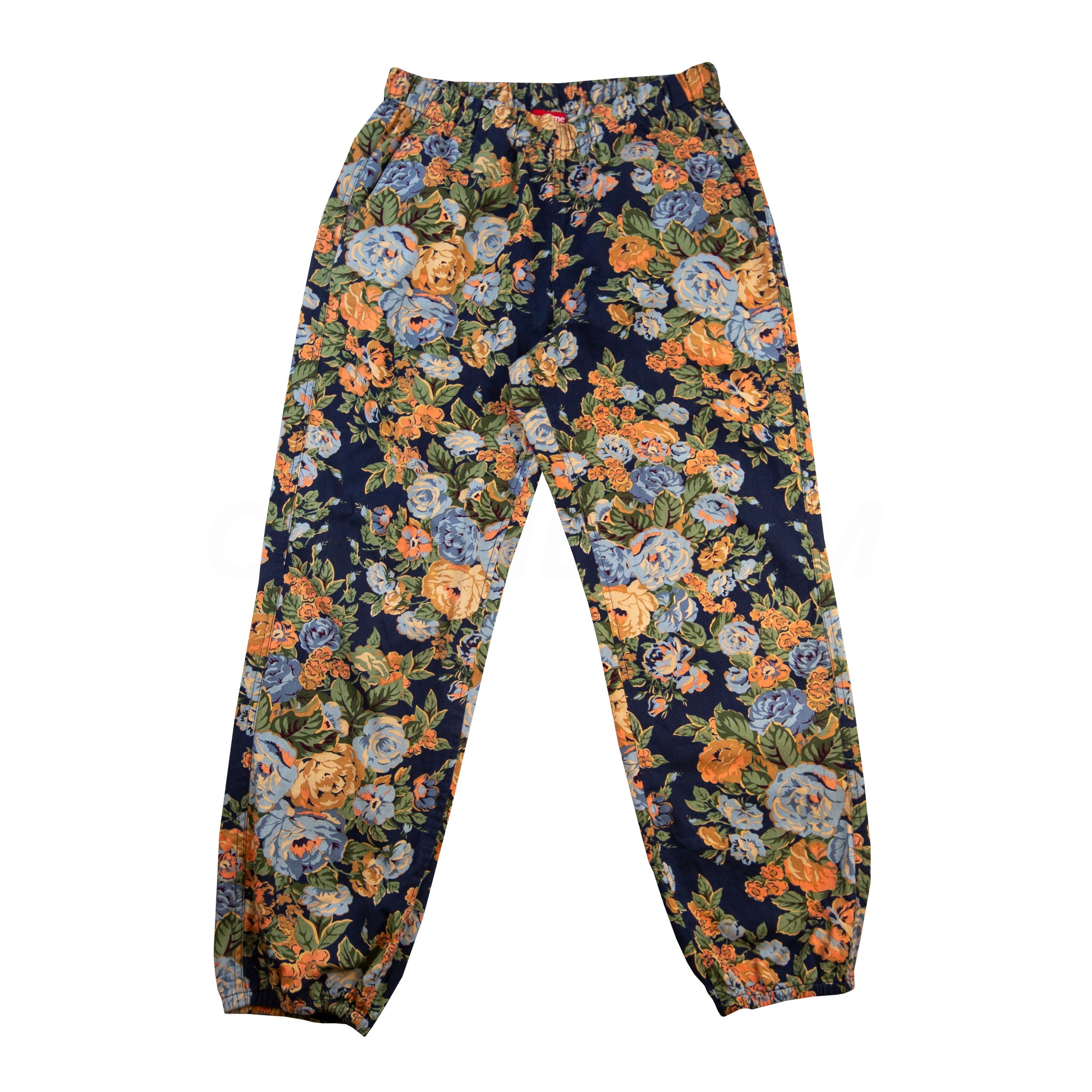 Supreme Navy Flowers Pants (2014)