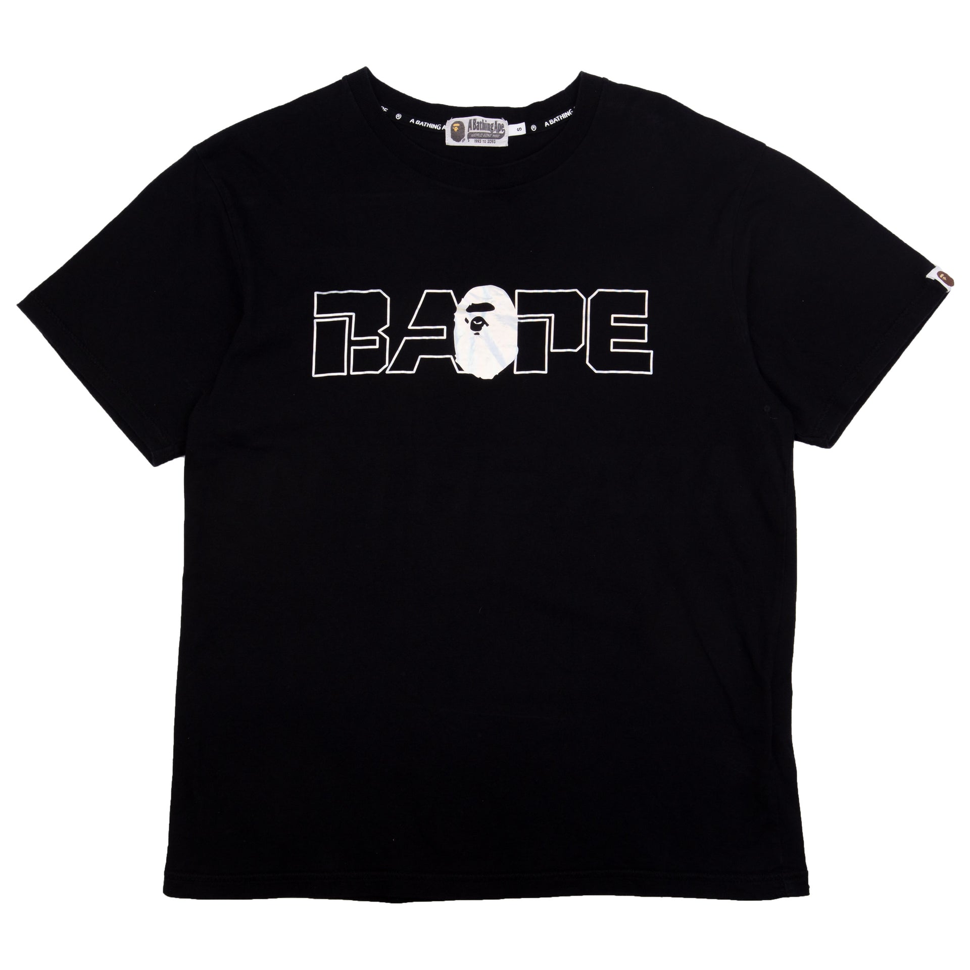 Bape Black Foil Logo Tee PRE-OWNED