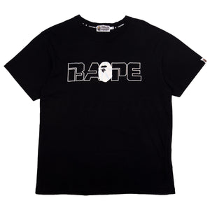 Bape Black Foil Logo Tee PRE-OWNED