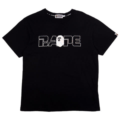 Bape Black Foil Logo Tee PRE-OWNED