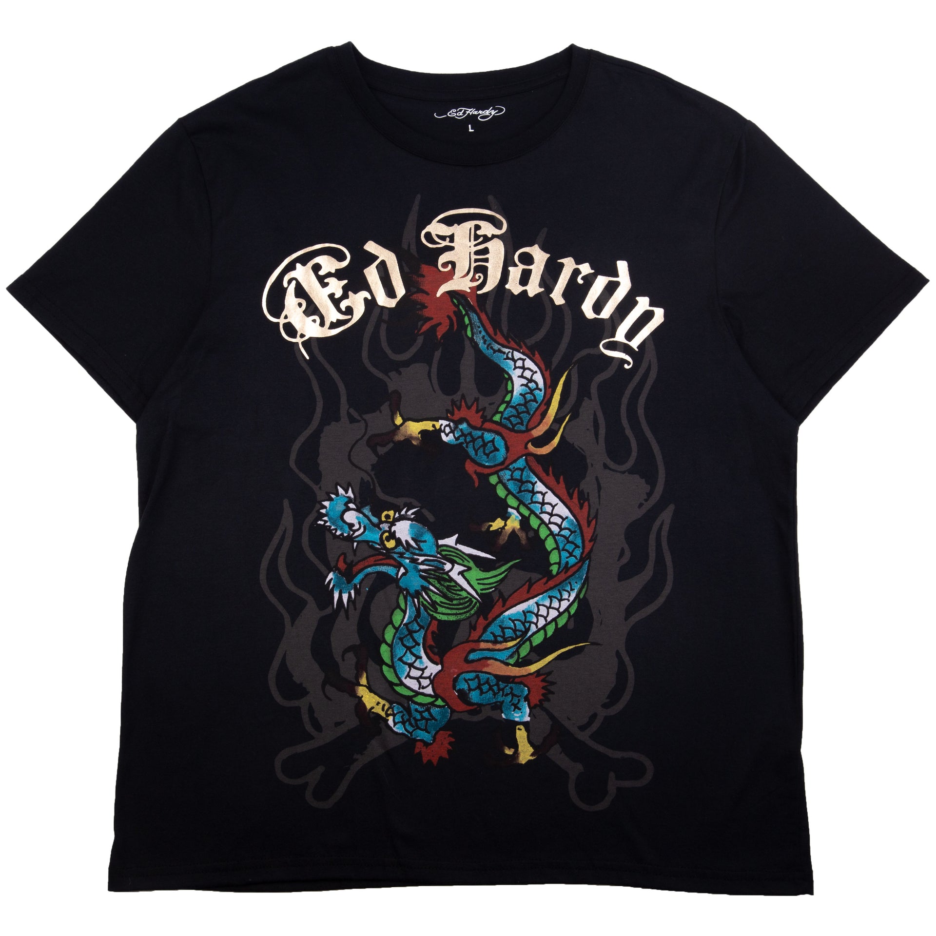 Ed Hardy Black Dragon Foil Tee PRE-OWNED