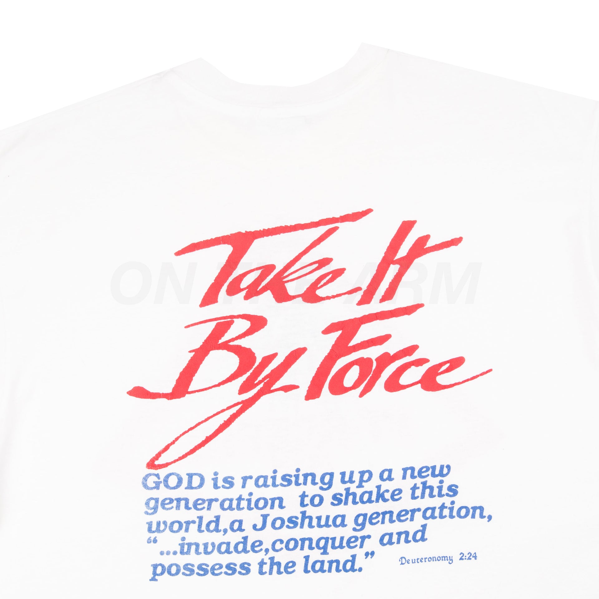 Vintage White Forceful Men & Women Tee (1990's)