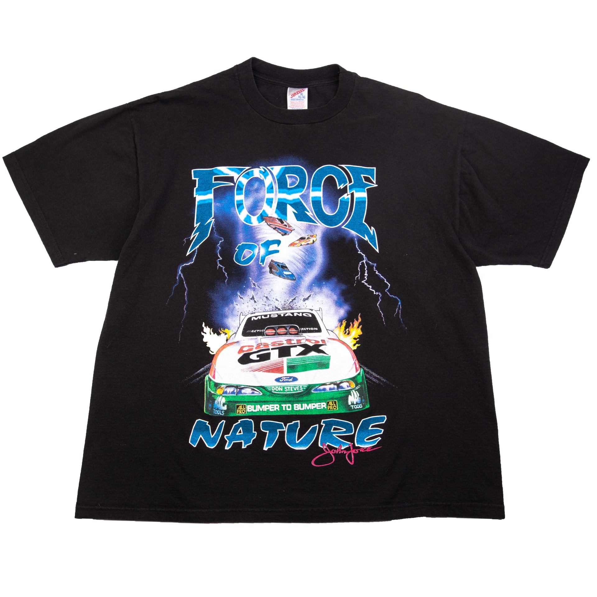 Vintage Black Force of Nature Racing Tee (1990's)