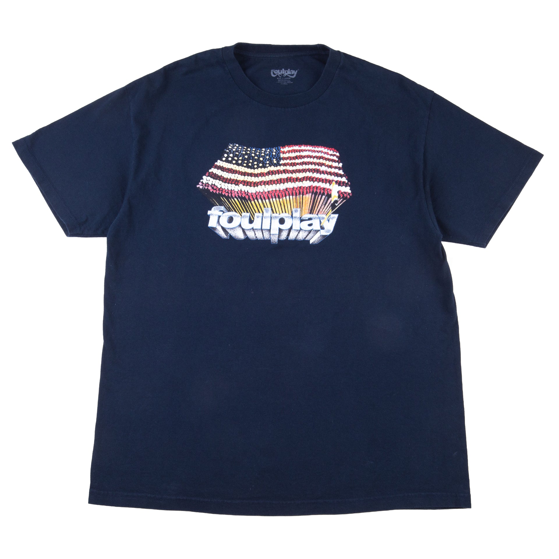 Foulplay Navy Flag Matches Tee PRE-OWNED