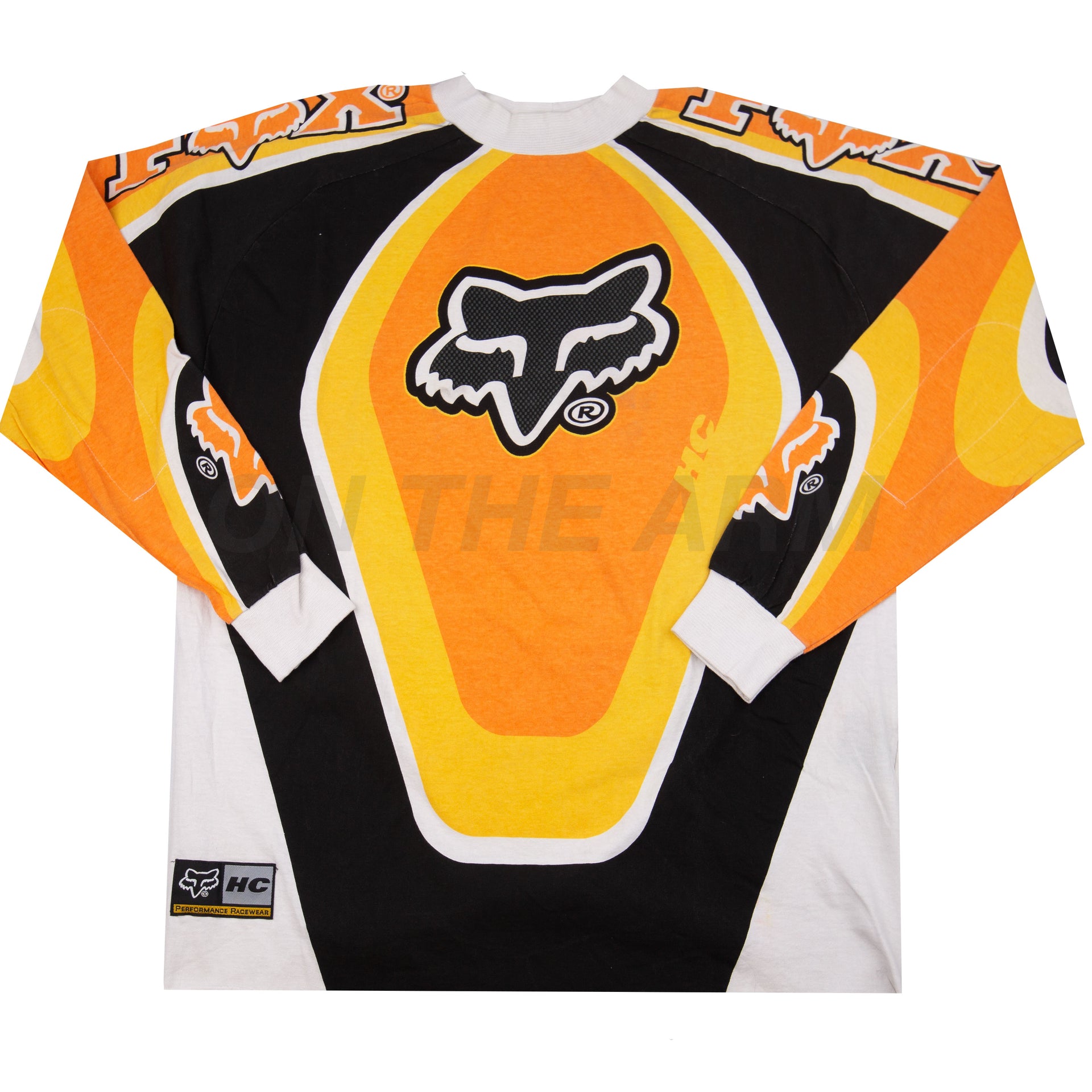 Vintage Black/Orange Fox Racing Jersey (2000's)