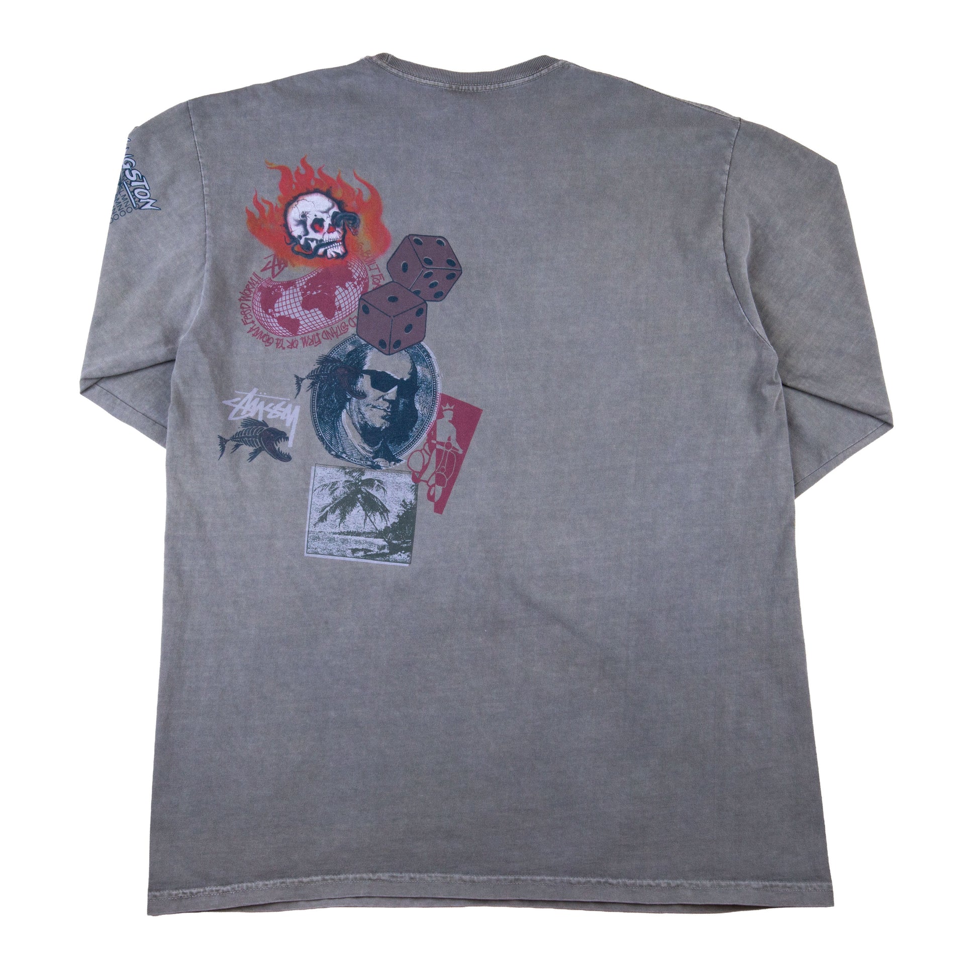 Stussy Washed Olive Fruits Ripe L/S PRE-OWNED