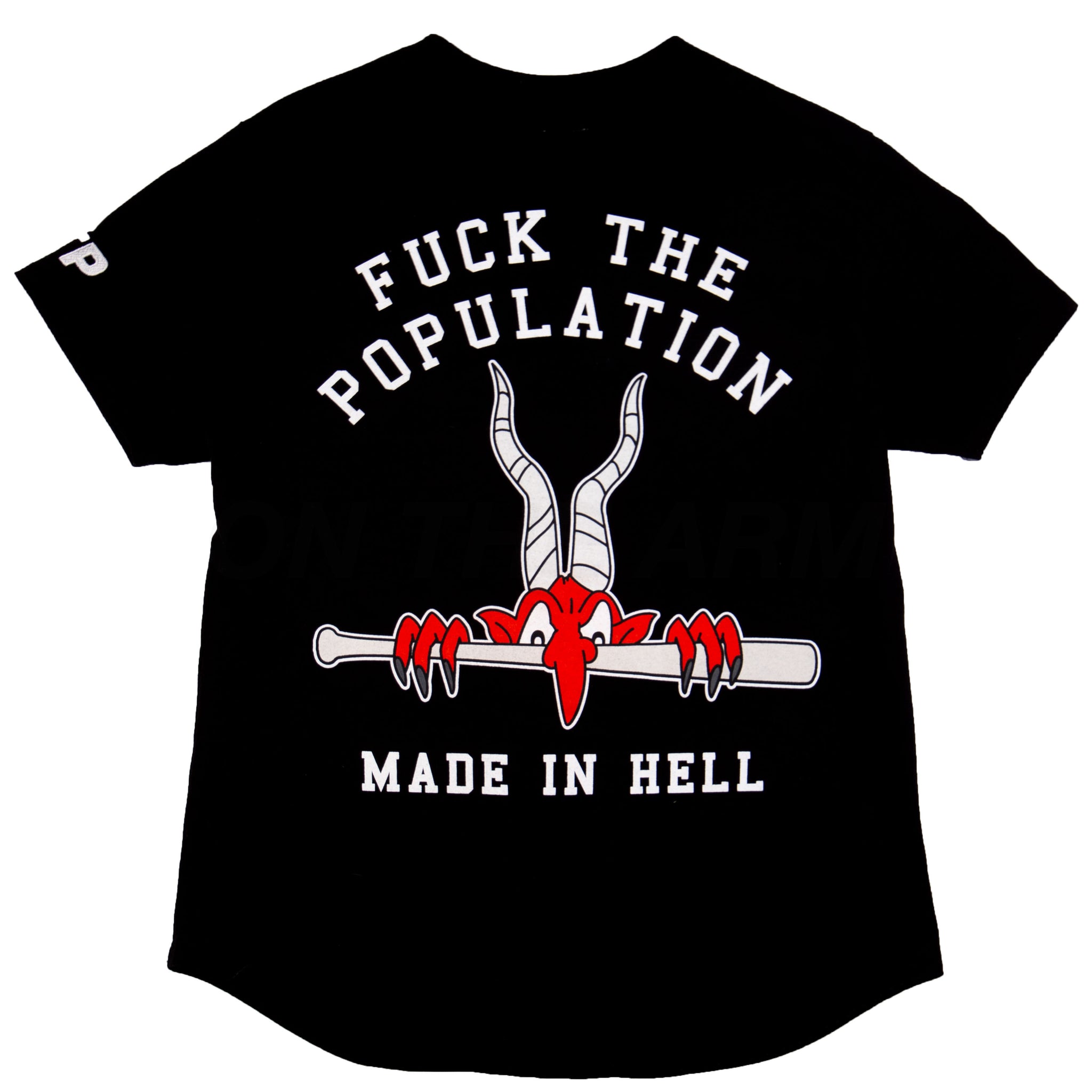 FTP Black Made In Hell Baseball Jersey PRE-OWNED