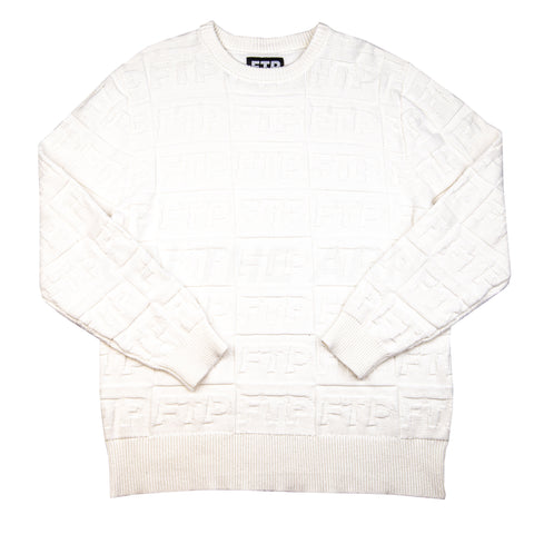 FTP White Repeat Logo Knit PRE-OWNED