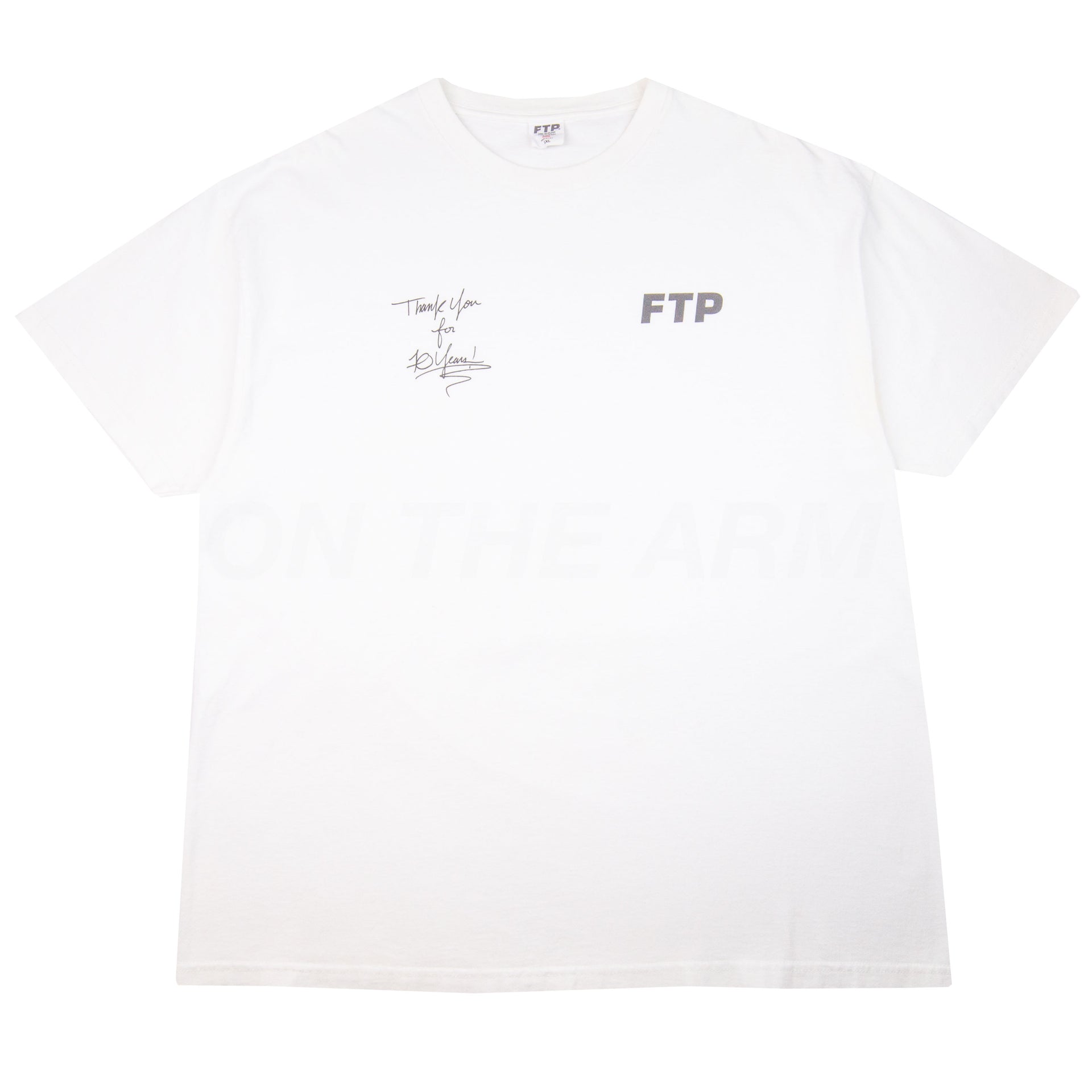FTP White 10 Year Anniversary Tee PRE-OWNED