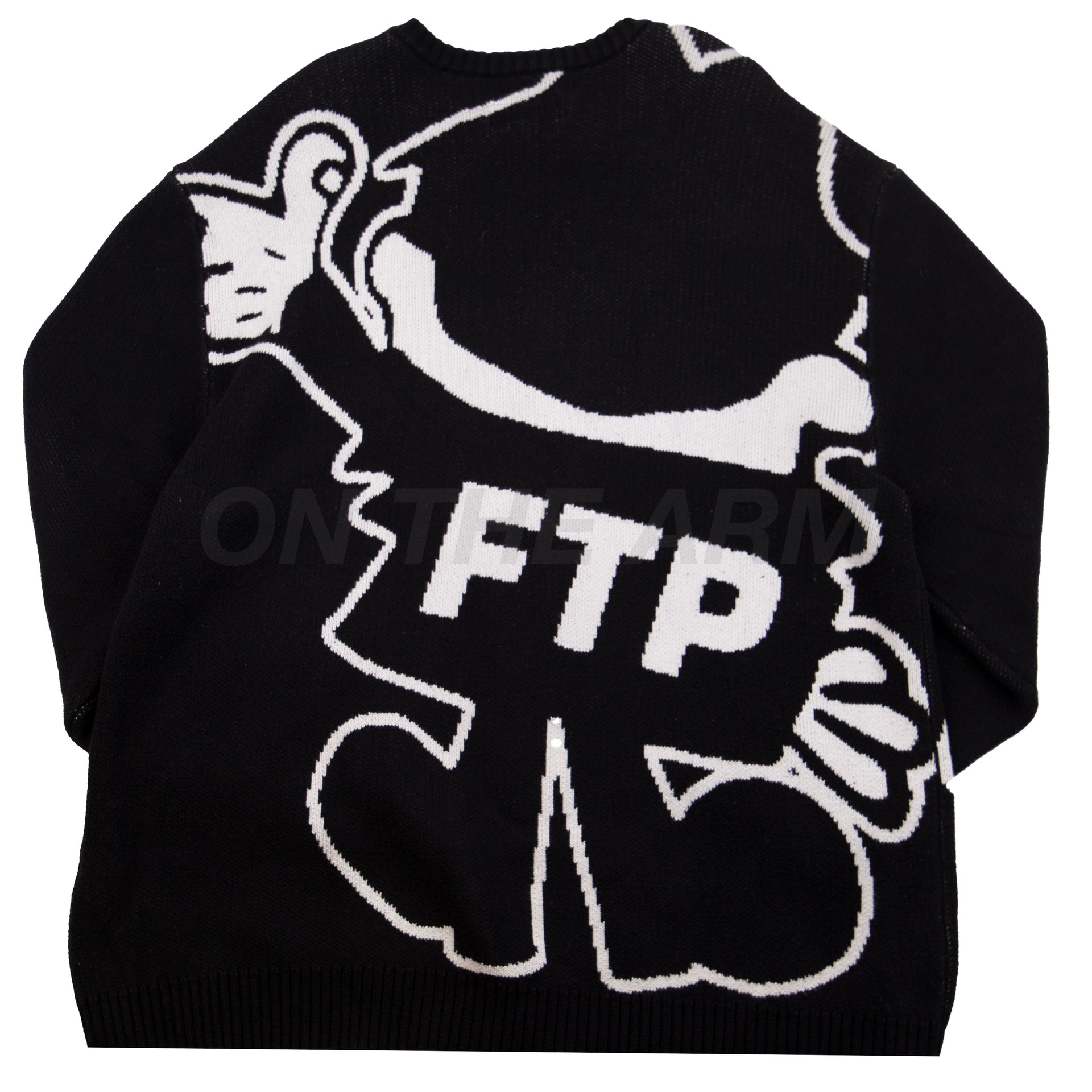FTP Black Thrasher Boris Knit Sweater PRE-OWNED