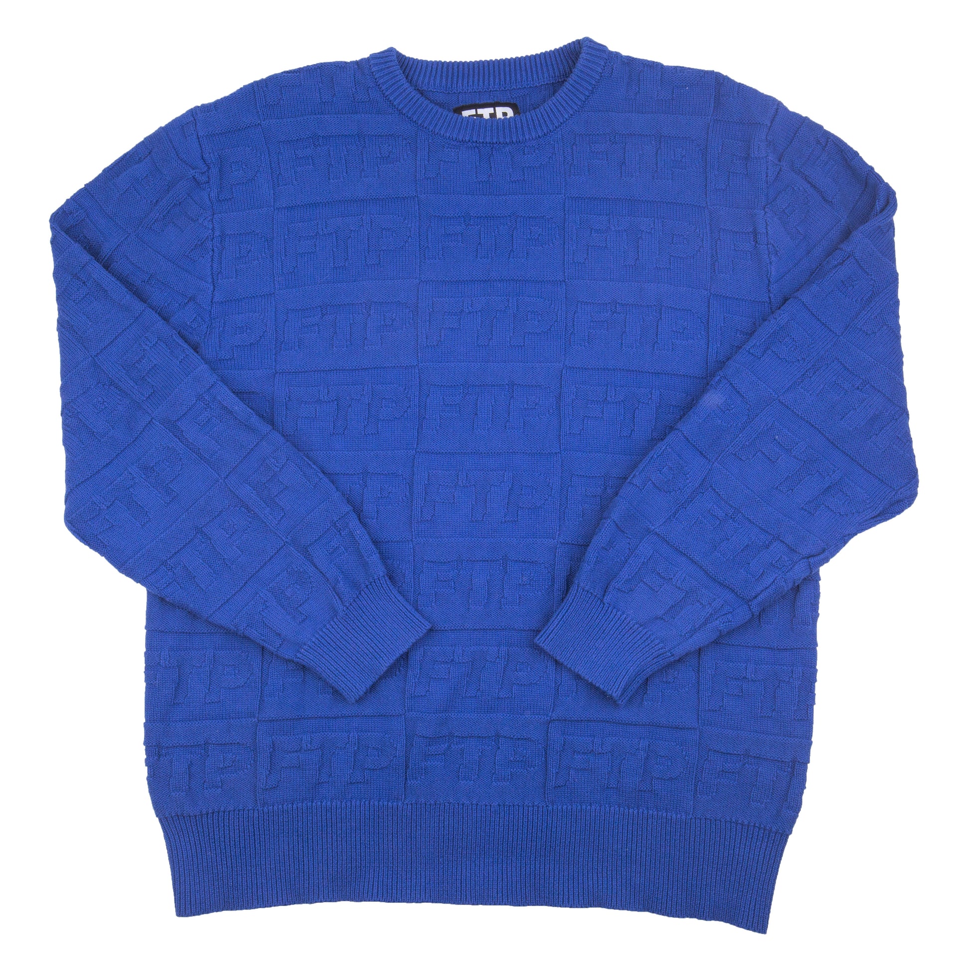 FTP Blue Repeat Logo Knit Sweater PRE-OWNED