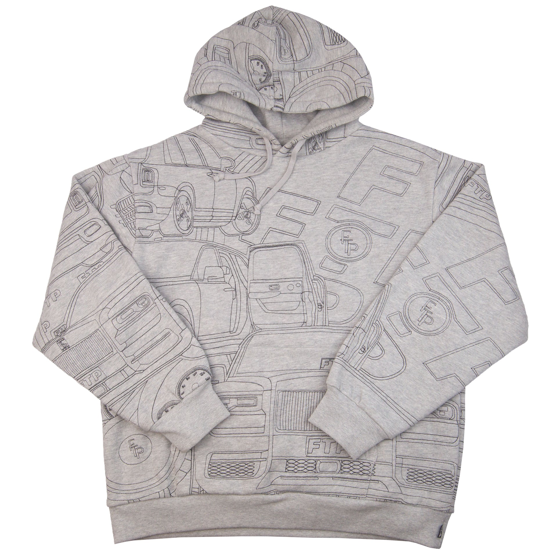 FTP Grey Big Body Cullinan Hoodie PRE-OWNED
