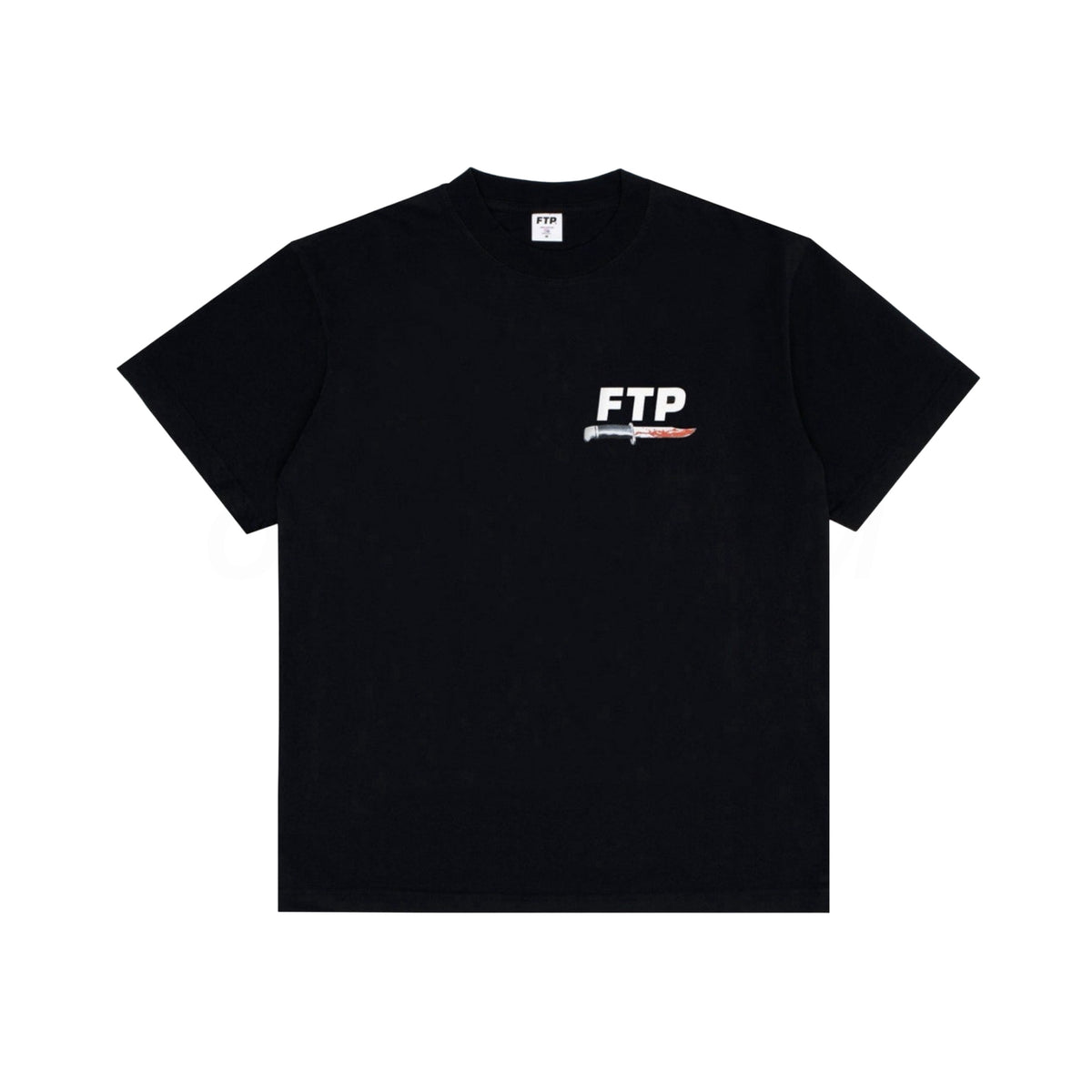 FTP Black Ghostface Logo Tee