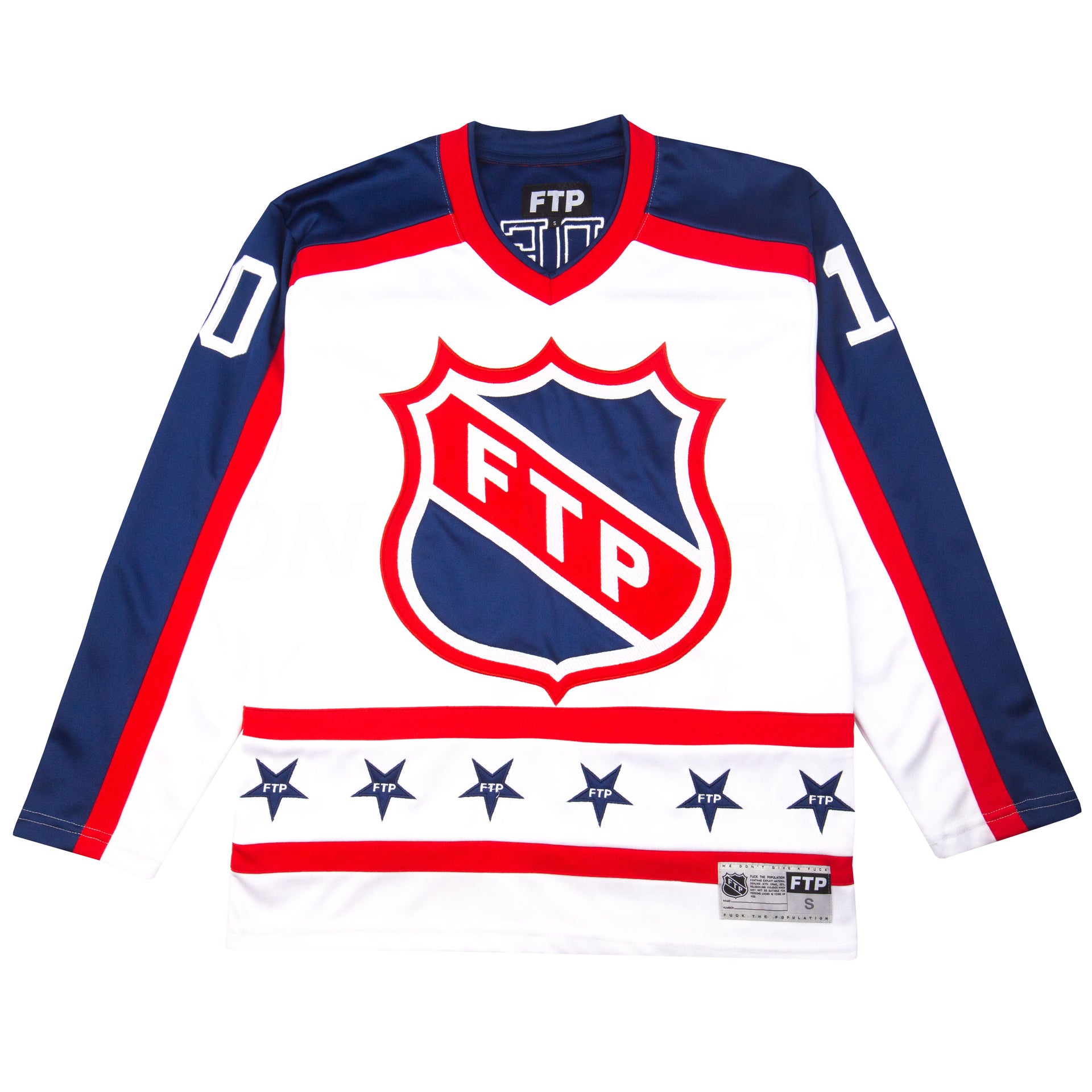 FTP White Made In Hell Hockey Jersey PRE-OWNED