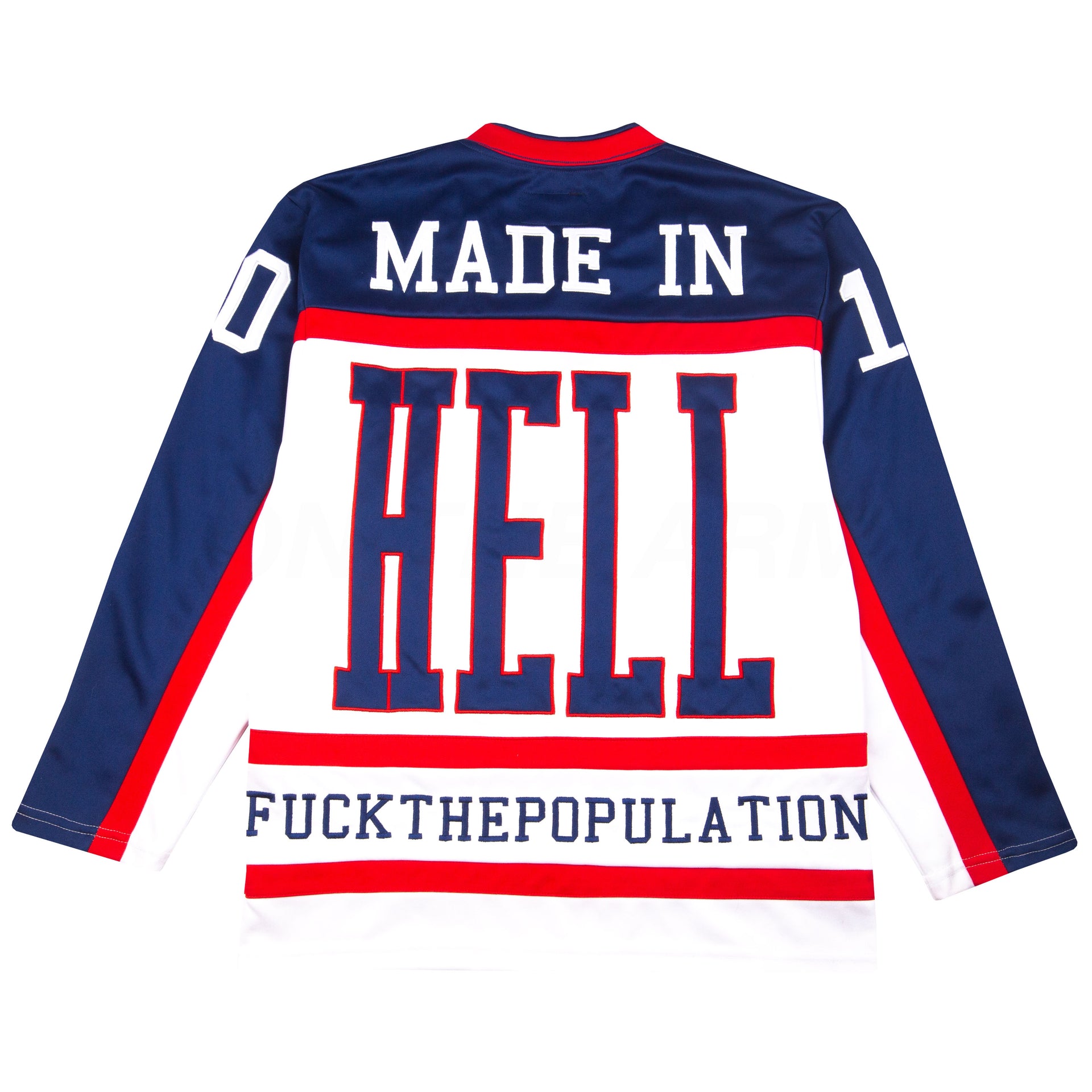 FTP White Made In Hell Hockey Jersey PRE-OWNED