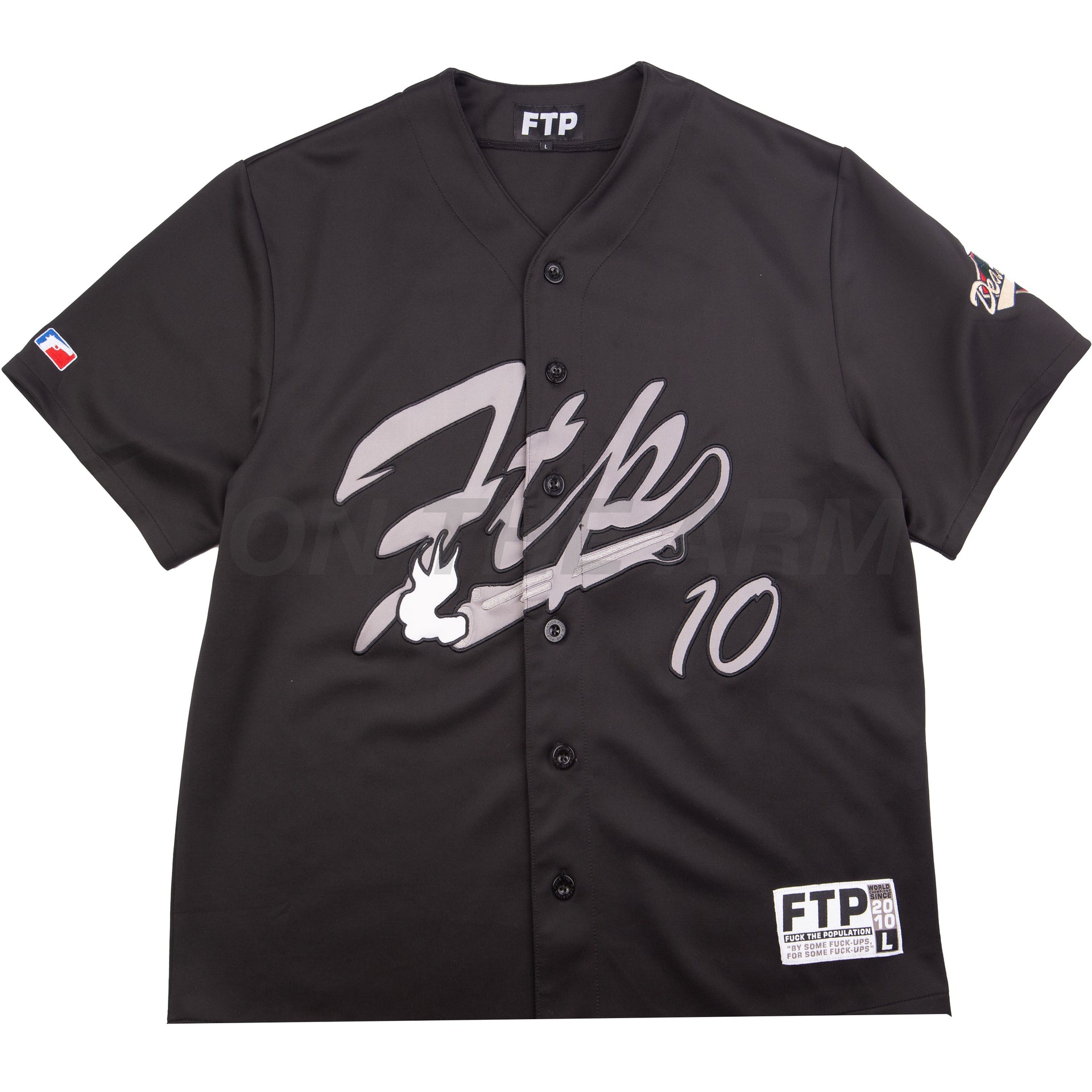FTP Black Death Series Baseball Jersey PRE-OWNED