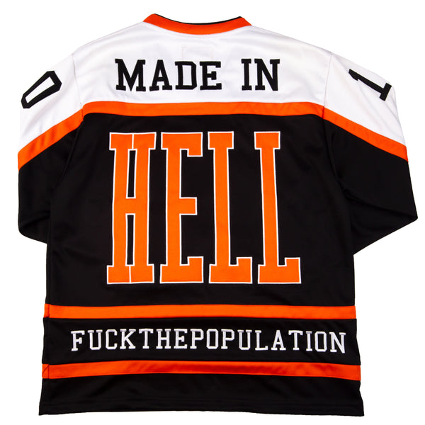 FTP Black Made In Hell Hockey Jersey PRE-OWNED