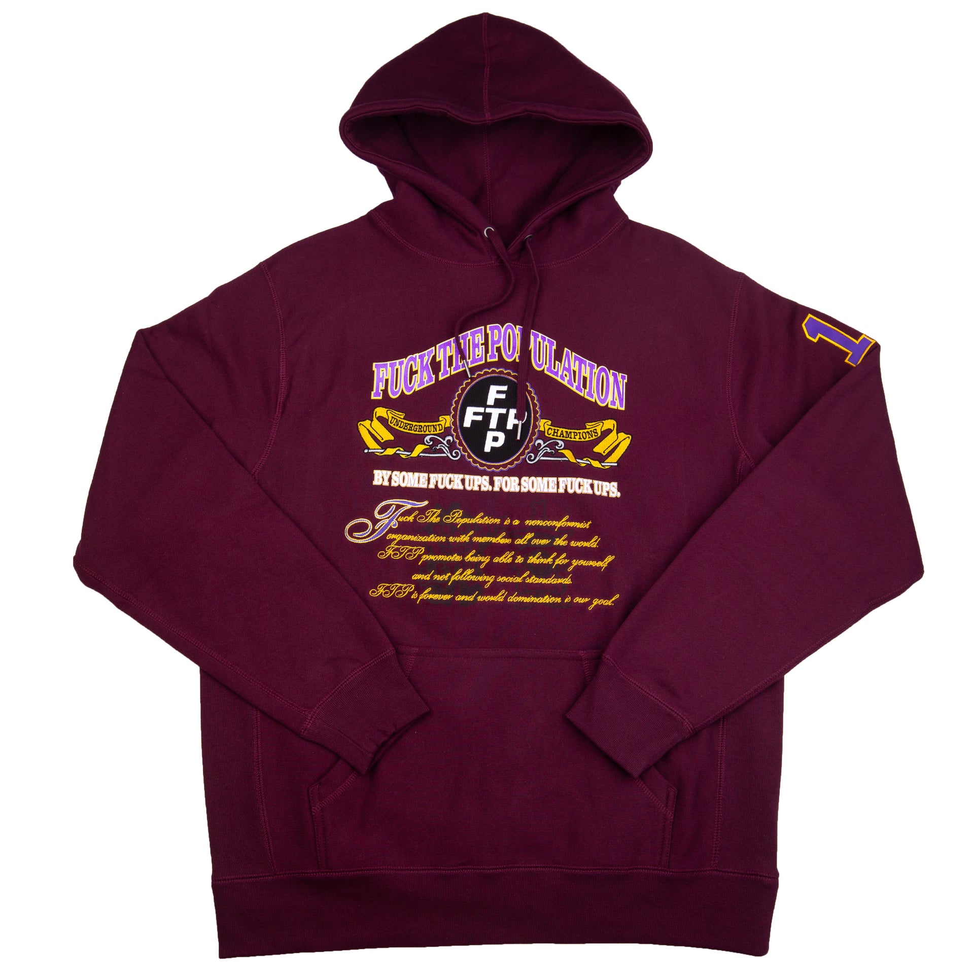 FTP Maroon Souvenir Hoodie