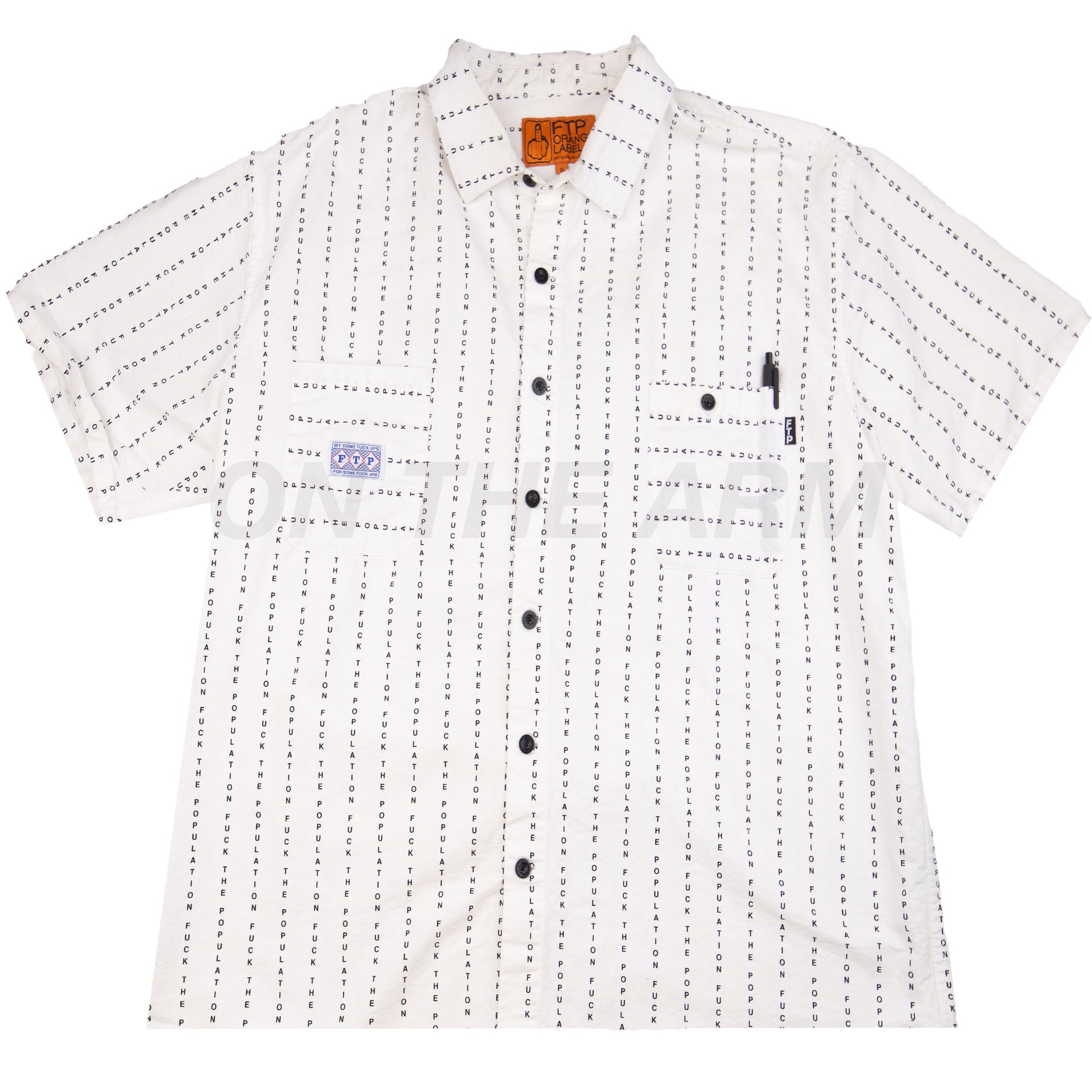 FTP White Button Up Shirt PRE-OWNED