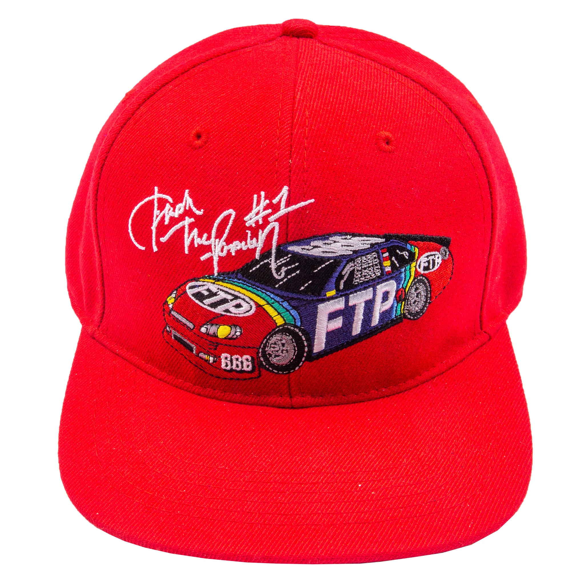 FTP Red Racing Fitted Hat PRE-OWNED