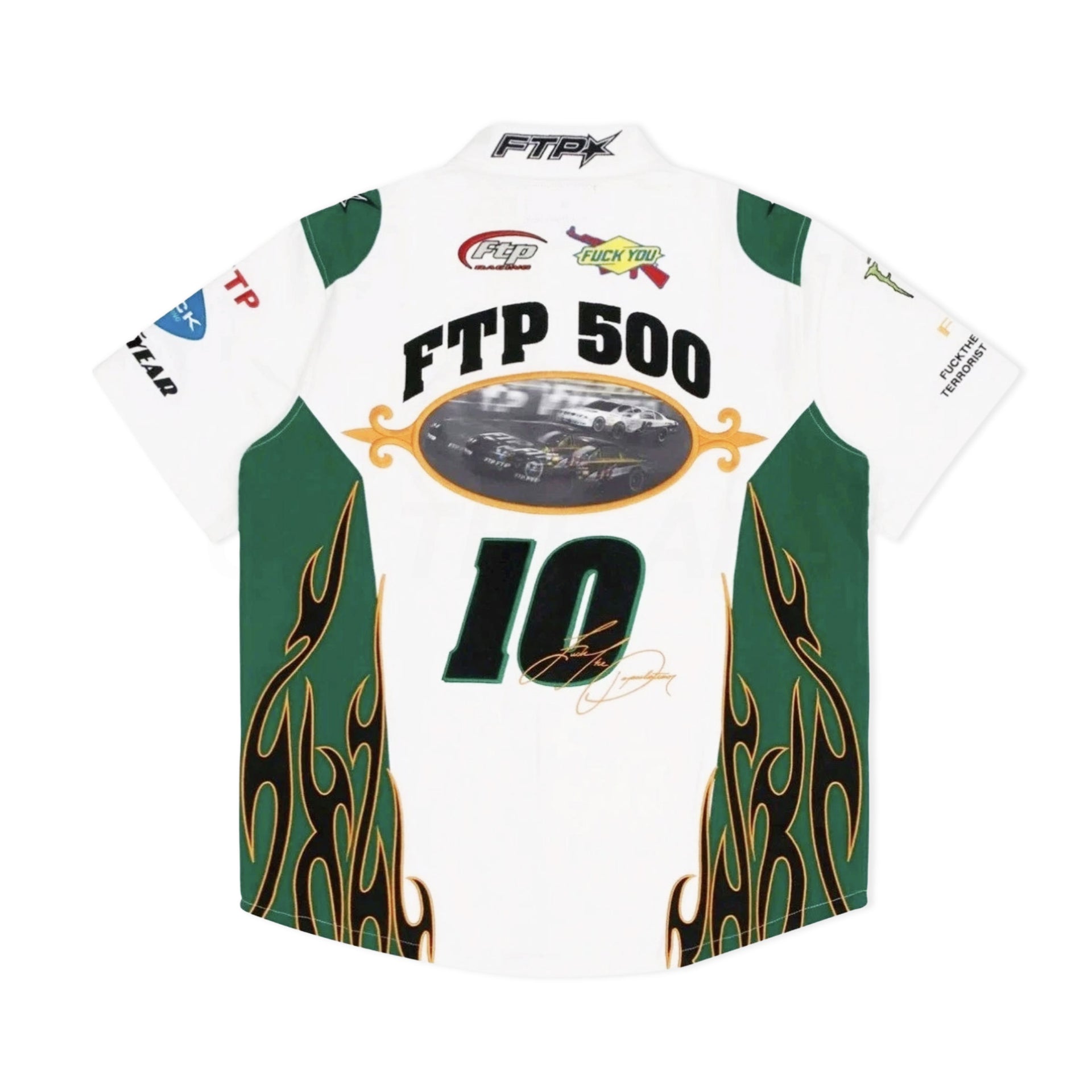FTP White Raceway Button Up Shirt