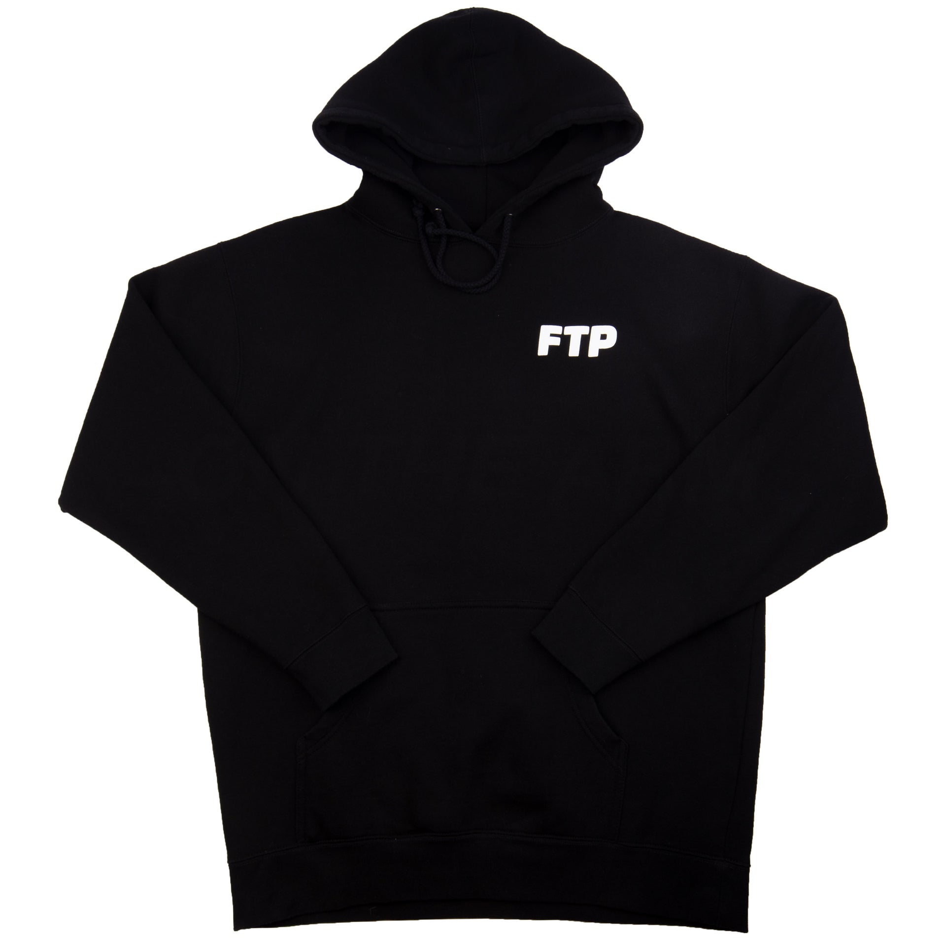 FTP Black Puff Print Logo Hoodie PRE-OWNED