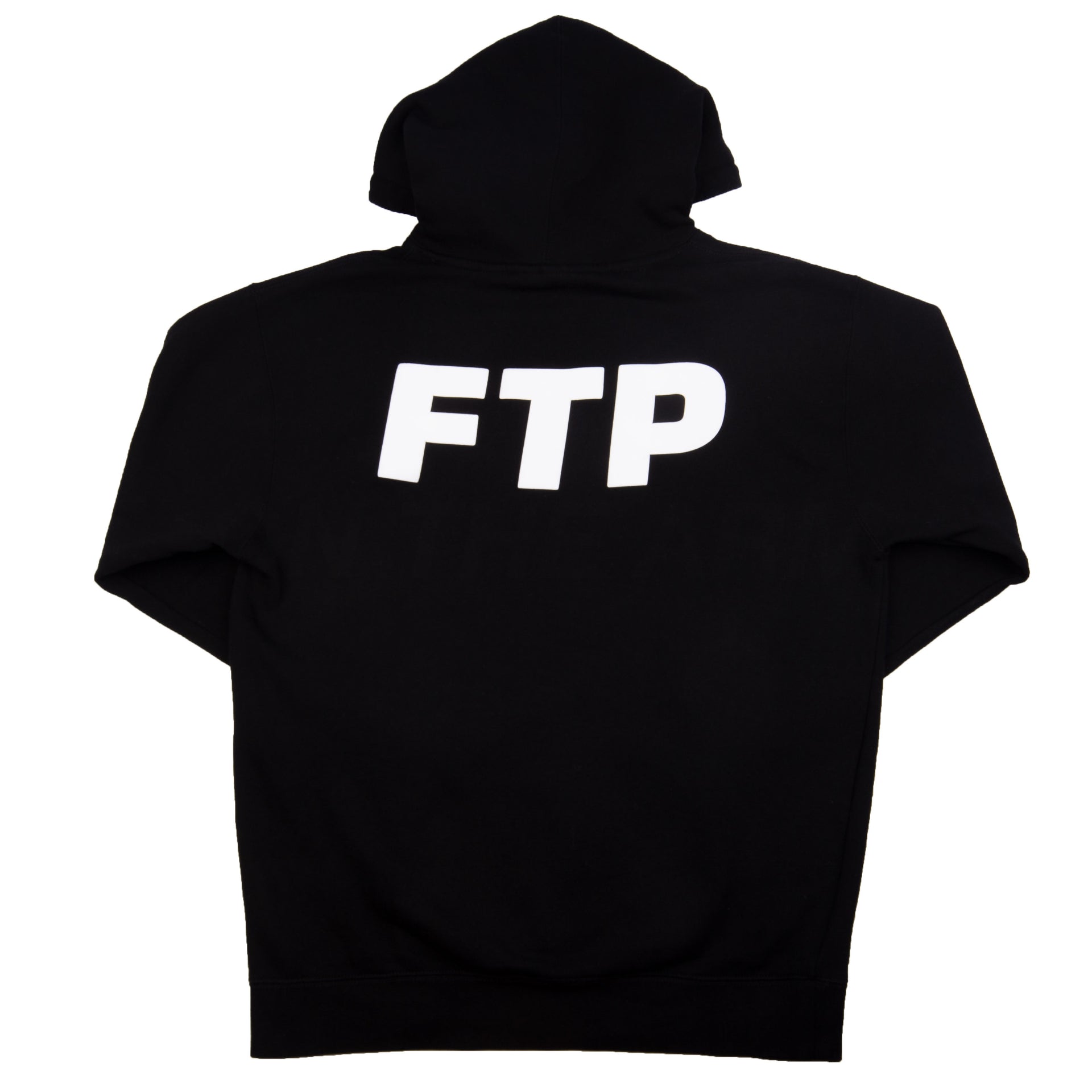 FTP Black Puff Print Logo Hoodie PRE-OWNED