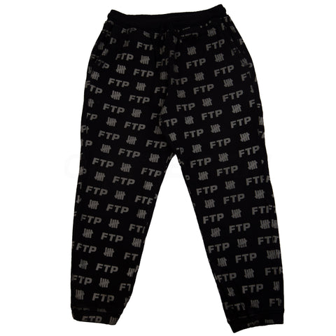 FTP Black Undefeated All Over Logo Sweats PRE-OWNED