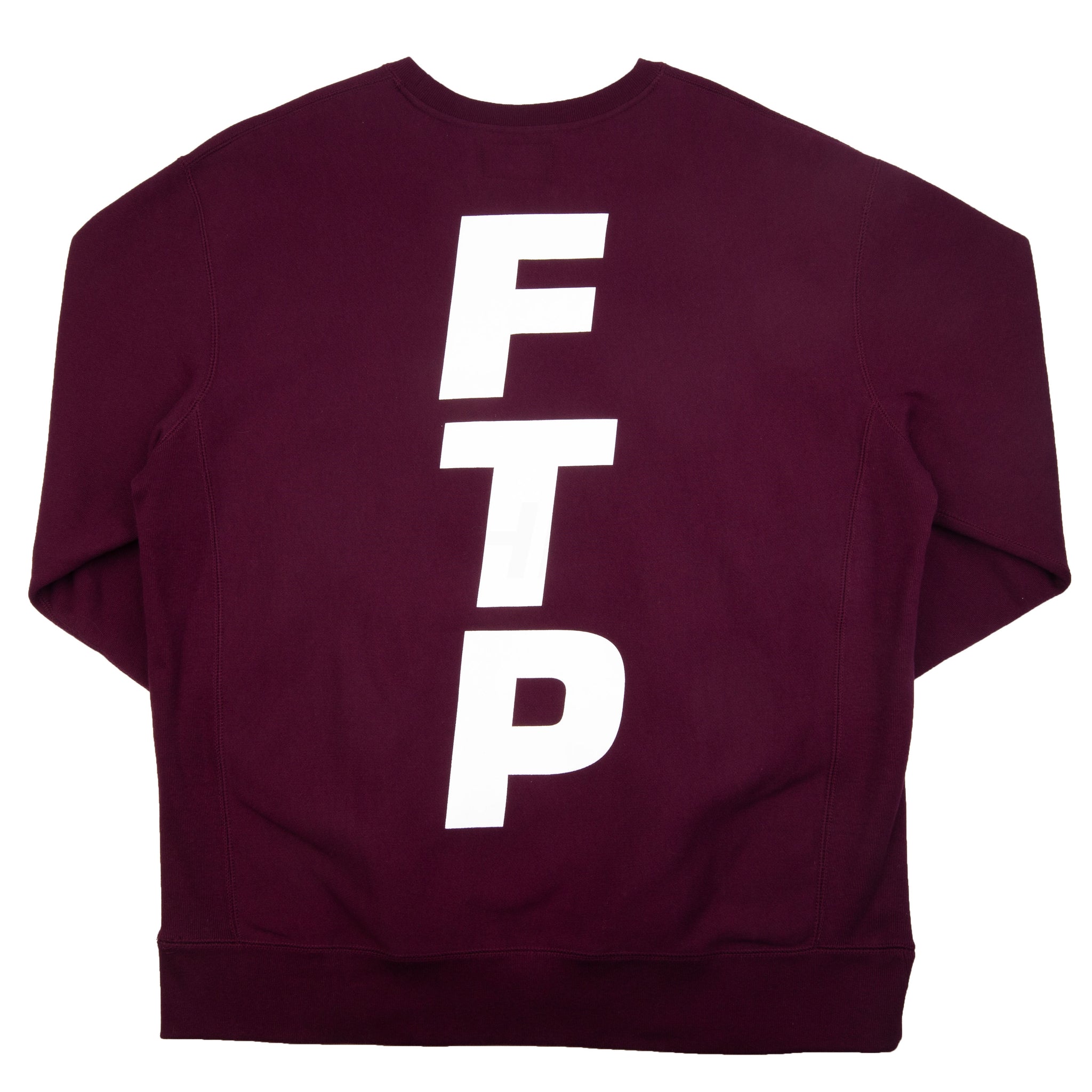 FTP Burgundy Vertical Logo Crew PRE-OWNED