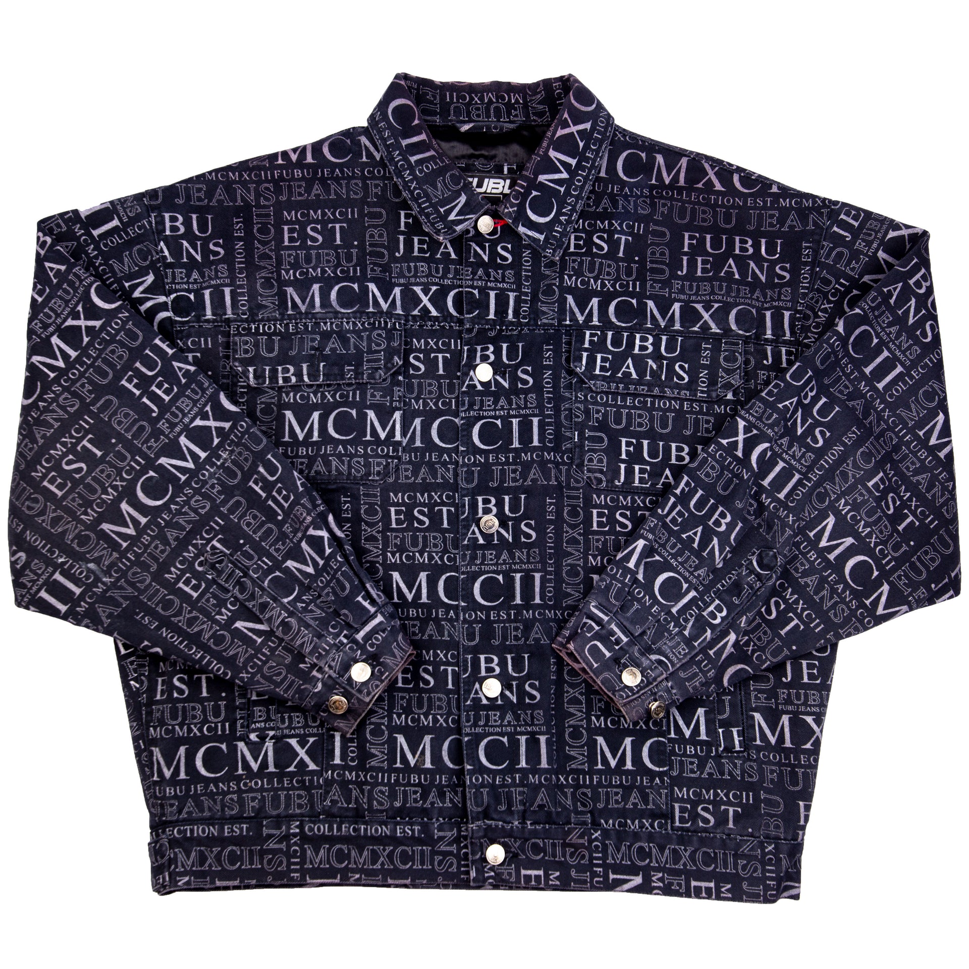 Vintage Black Fubu Denim Jacket (2000's)
